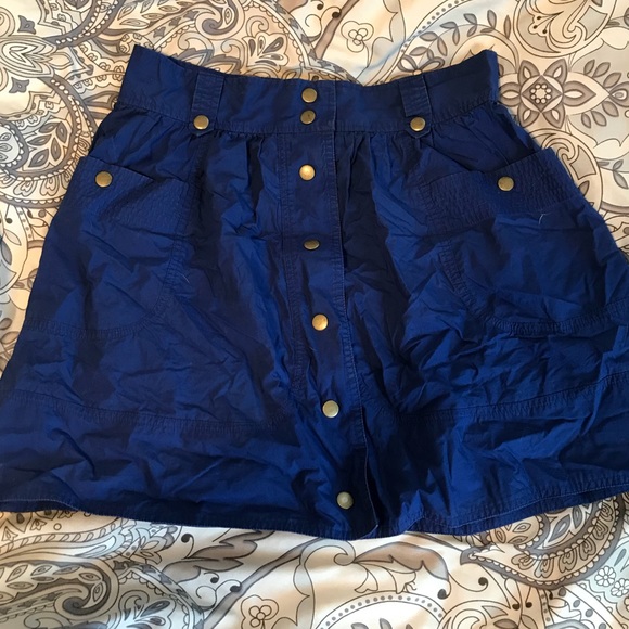 Vintage navy blue skirt - Picture 1 of 4